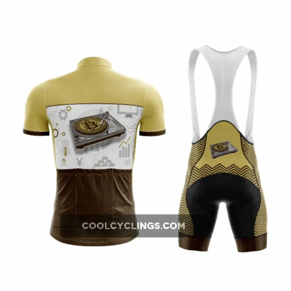 Bitcoin DJ Cycling Kit Gold/White/Silver
