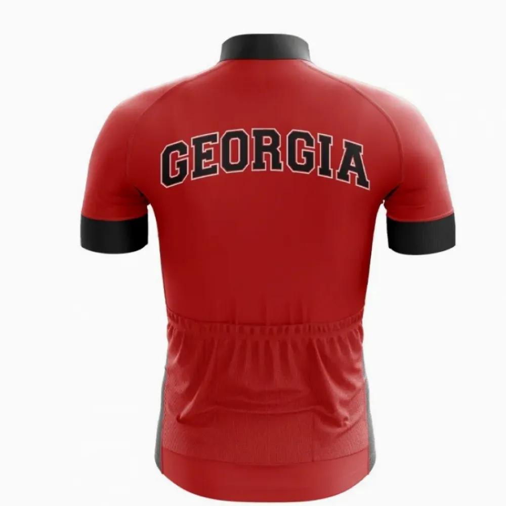 Georgia Cycling Jersey Red/Black
