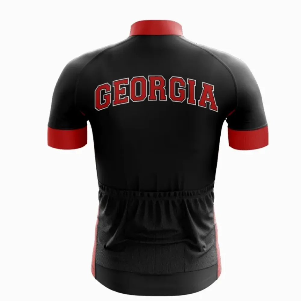 Georgia Cycling Jersey Red/Black