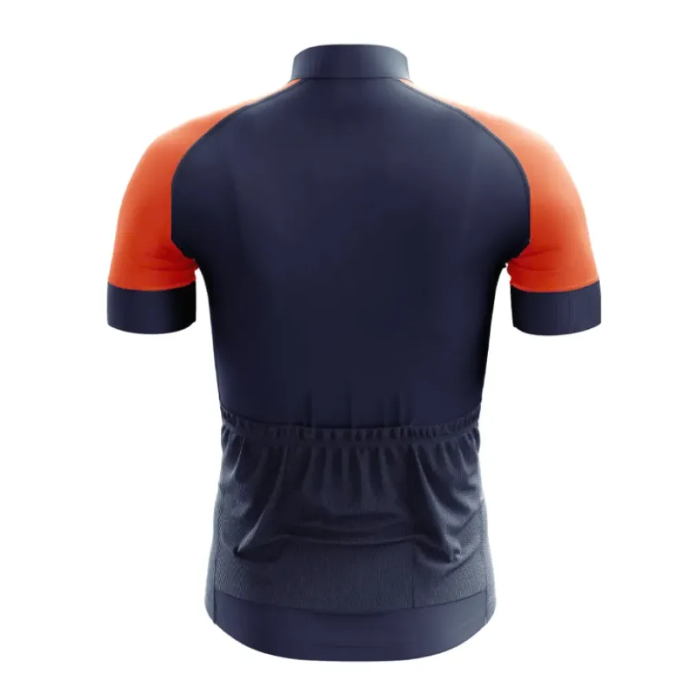 Venezuela Bright Parrot Cycling Jersey Navy/Orange/Gold