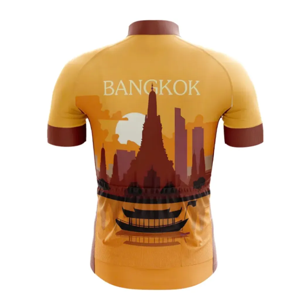 Bangkok Cycling Jersey Gold/Brown