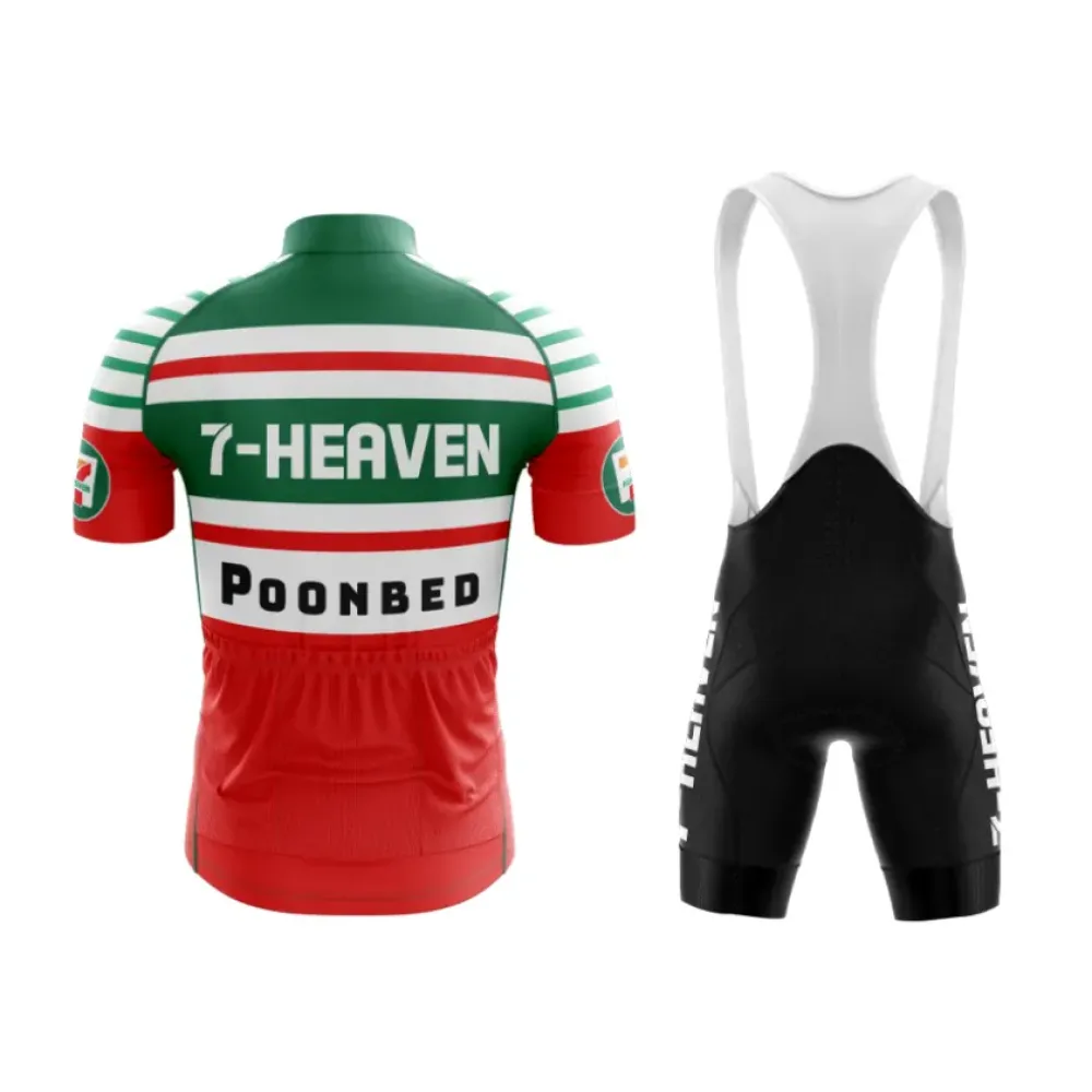 7-Heaven Deluxe Cycling Kit Green/Red/White