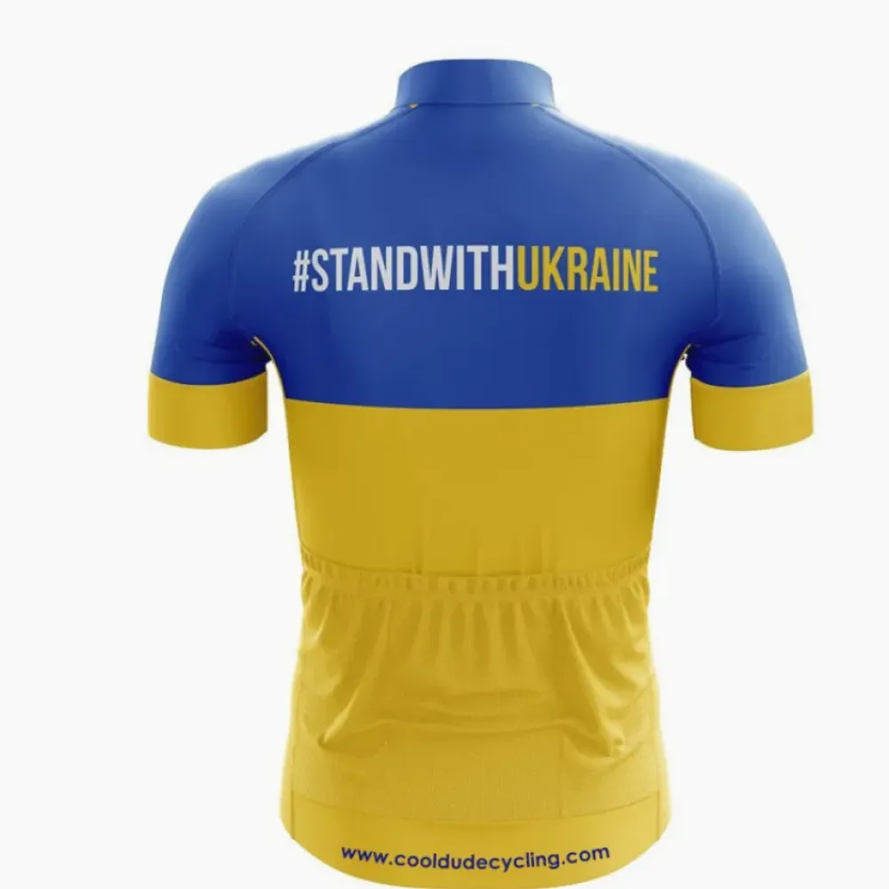 StandWithUkraine Cycling Jersey Blue/Yellow