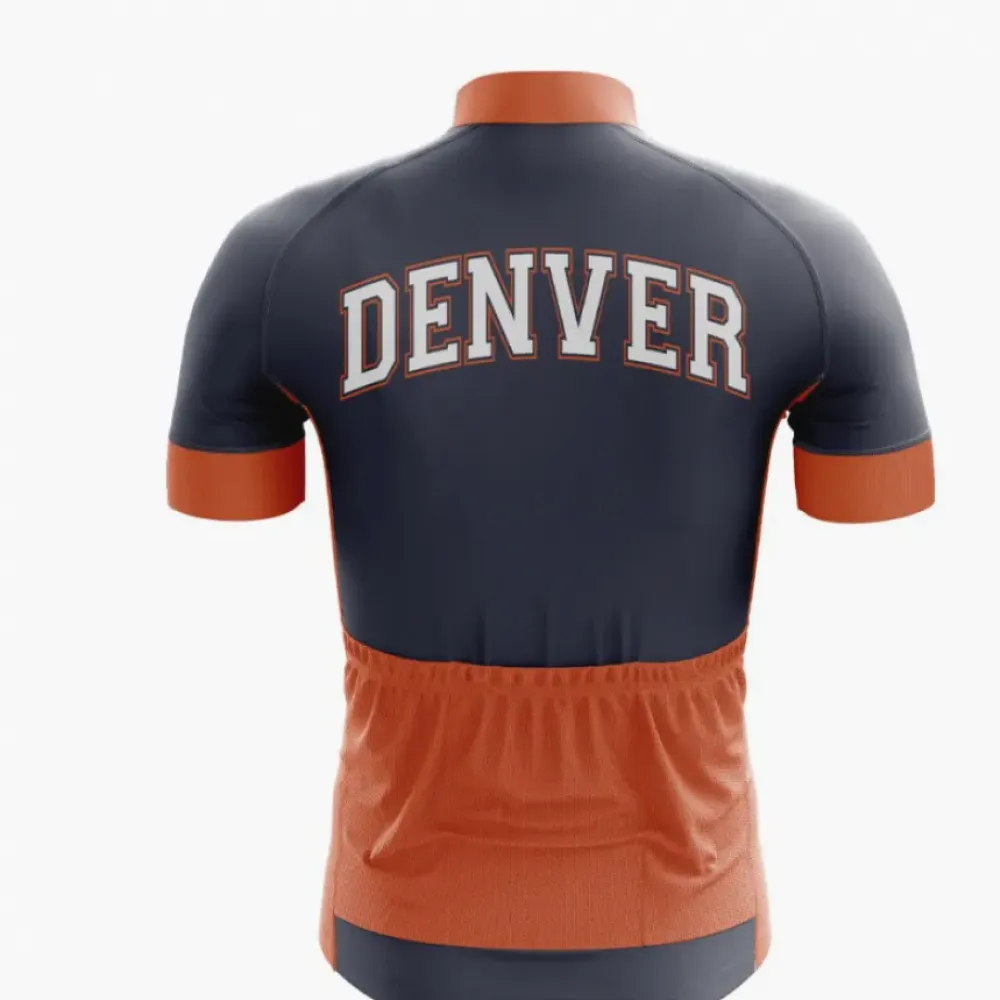 Denver Triathlon Cycling Jersey Navy/Orange