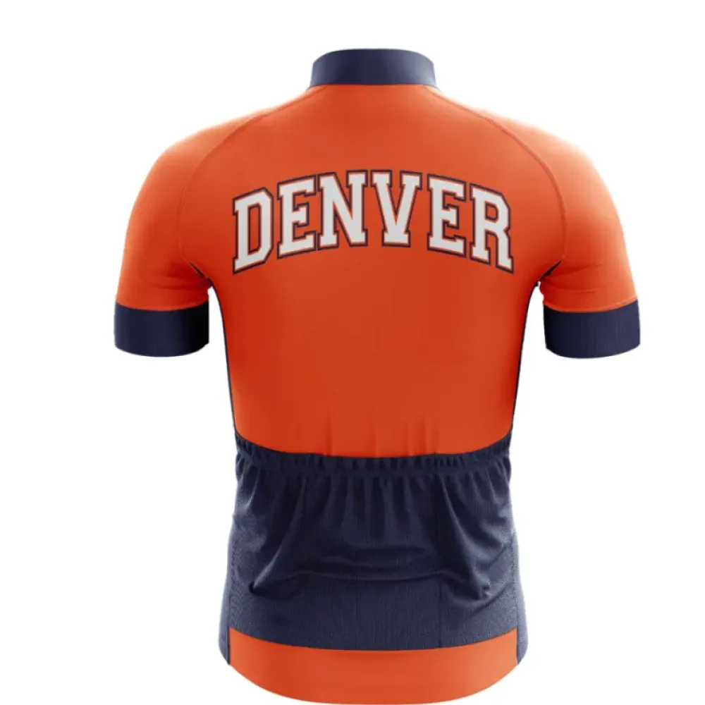 Denver Triathlon Cycling Jersey Navy/Orange
