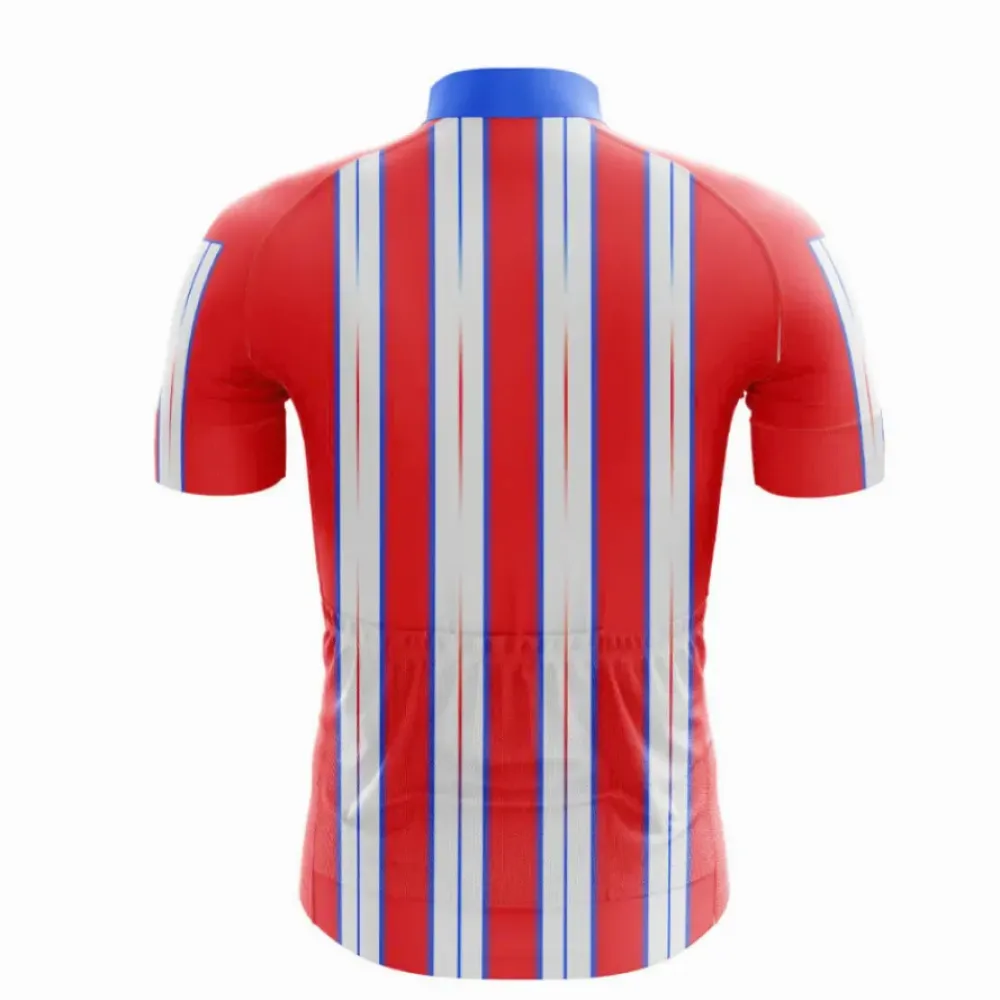 Atléti Cycling Jersey Red/White/Blue