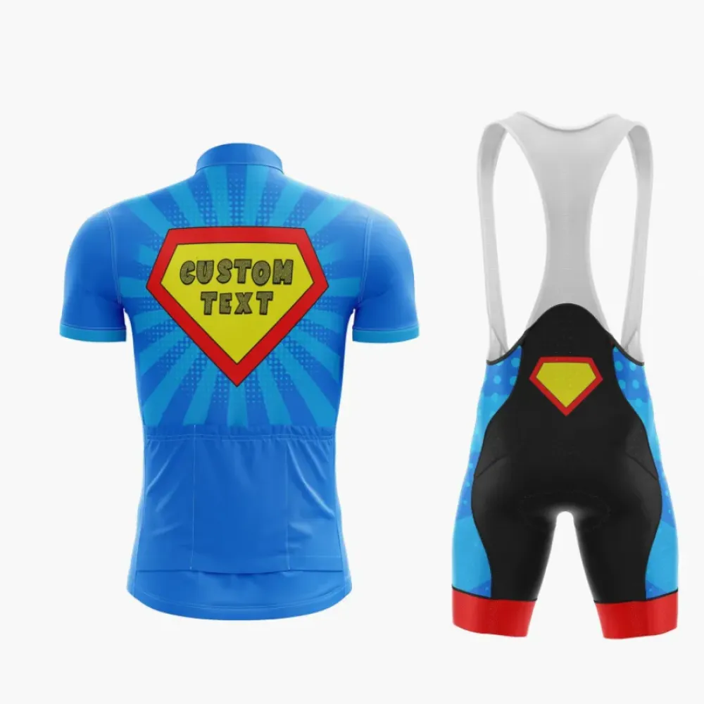 Superman Pop Art Custom Cycling Kit Blue/Red/Yellow