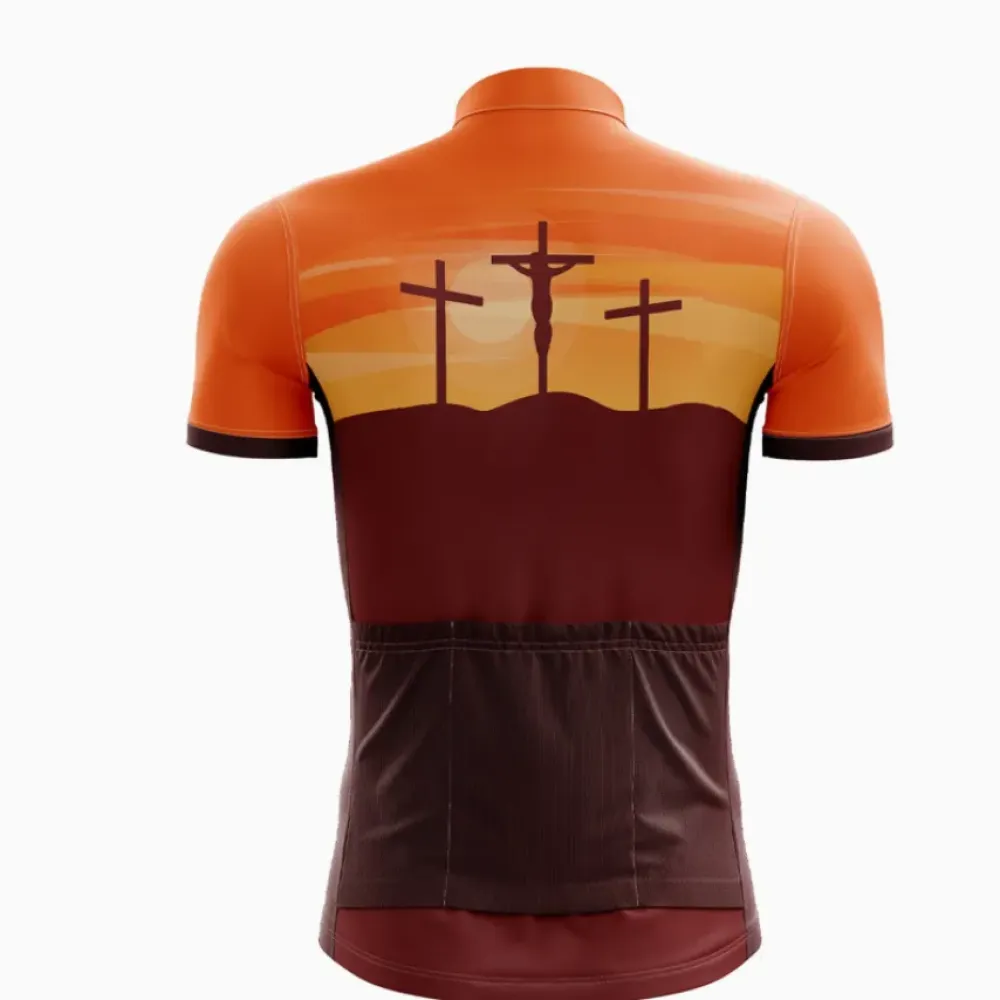 Easter Sunday Cycling Jersey Orange/Brown/Red