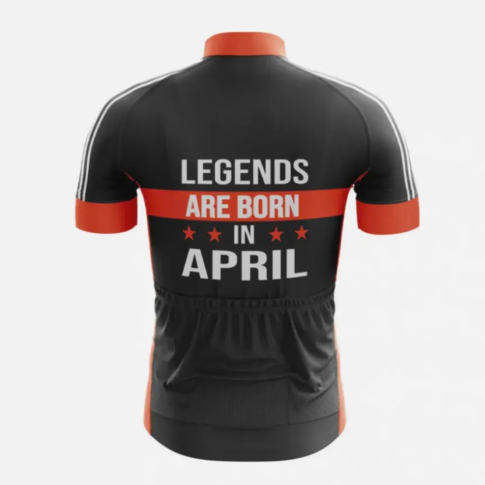 Legends Cycling Jersey April Black/Red/White