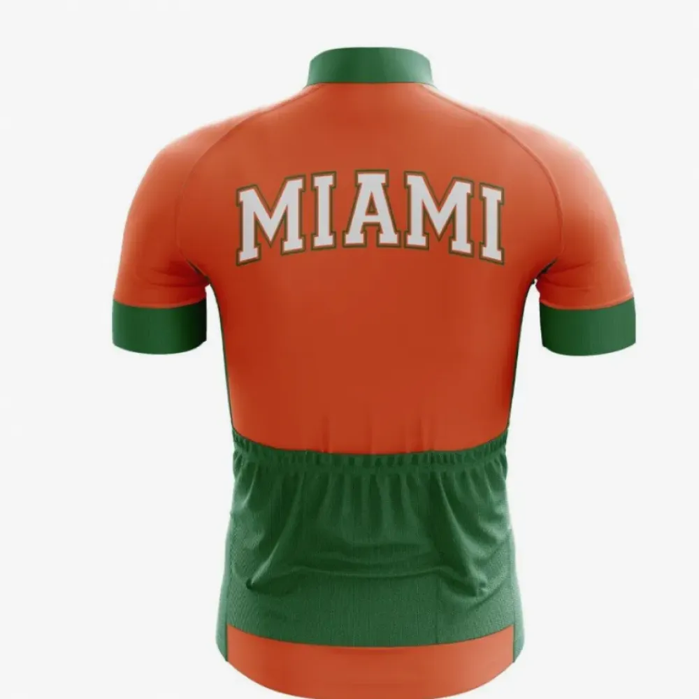 Miami University Cycling Jersey Bold Orange/Green