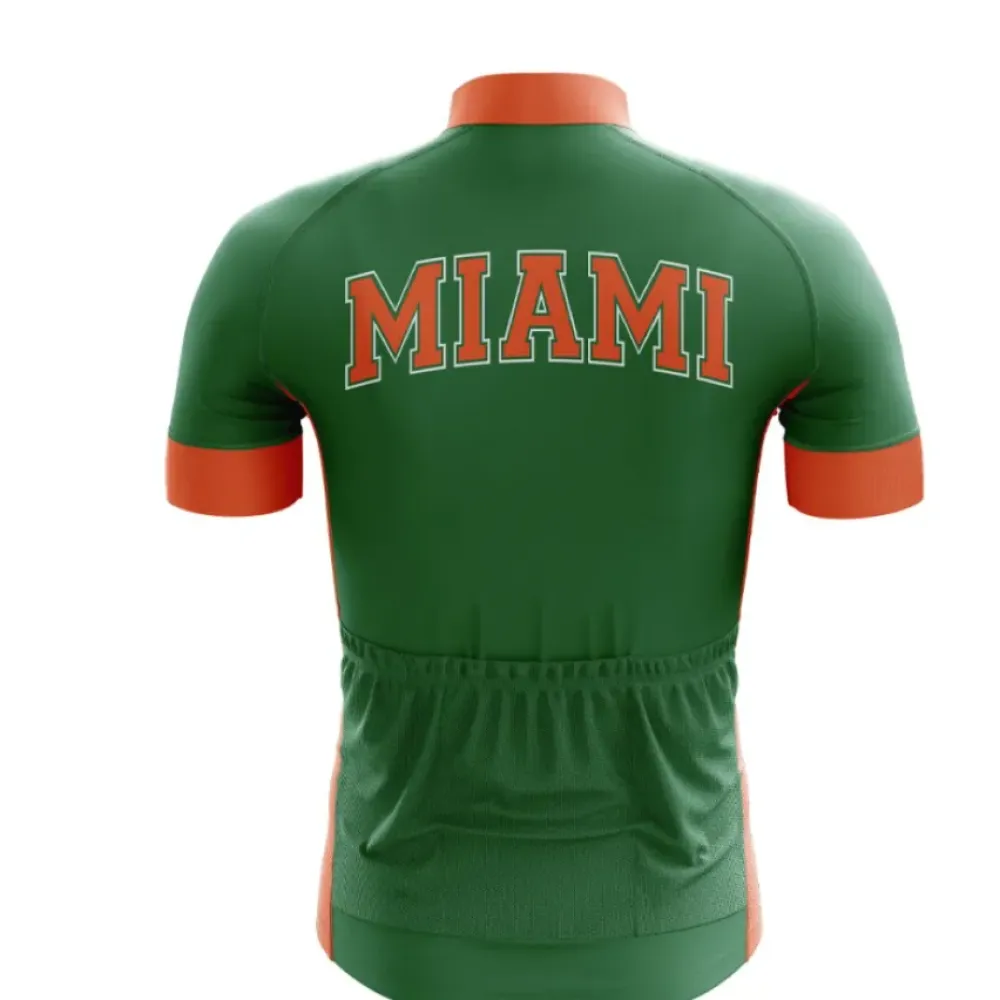 Miami University Cycling Jersey Bold Orange/Green