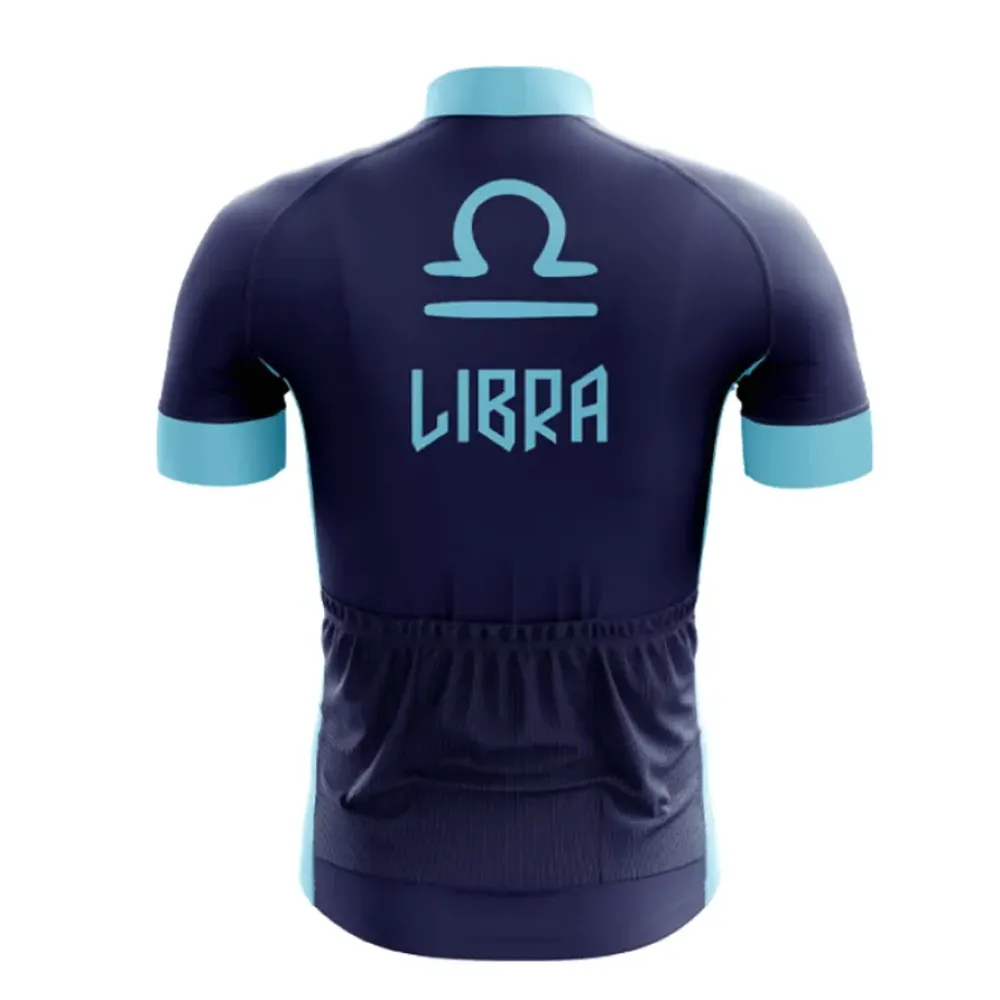 Libra Cycling Jersey Deep Navy/Light Blue