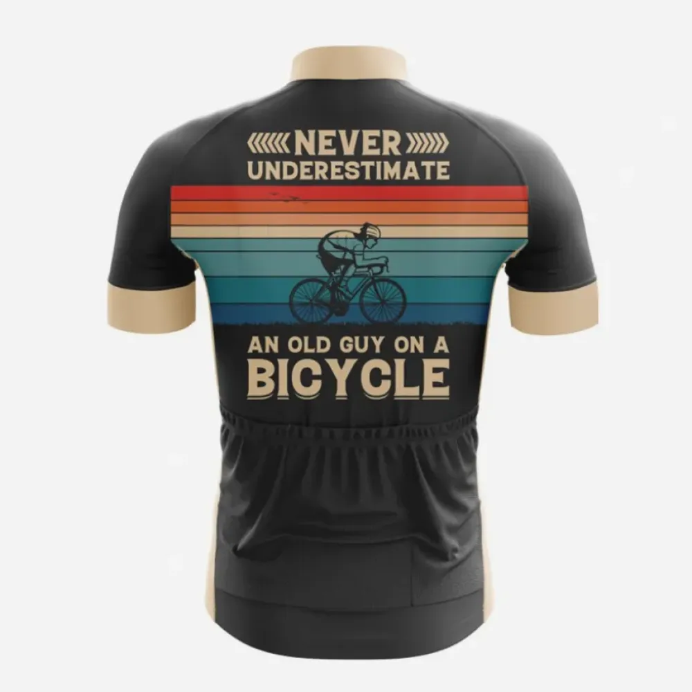Vintage Cycling Jersey Black/Cream/Red