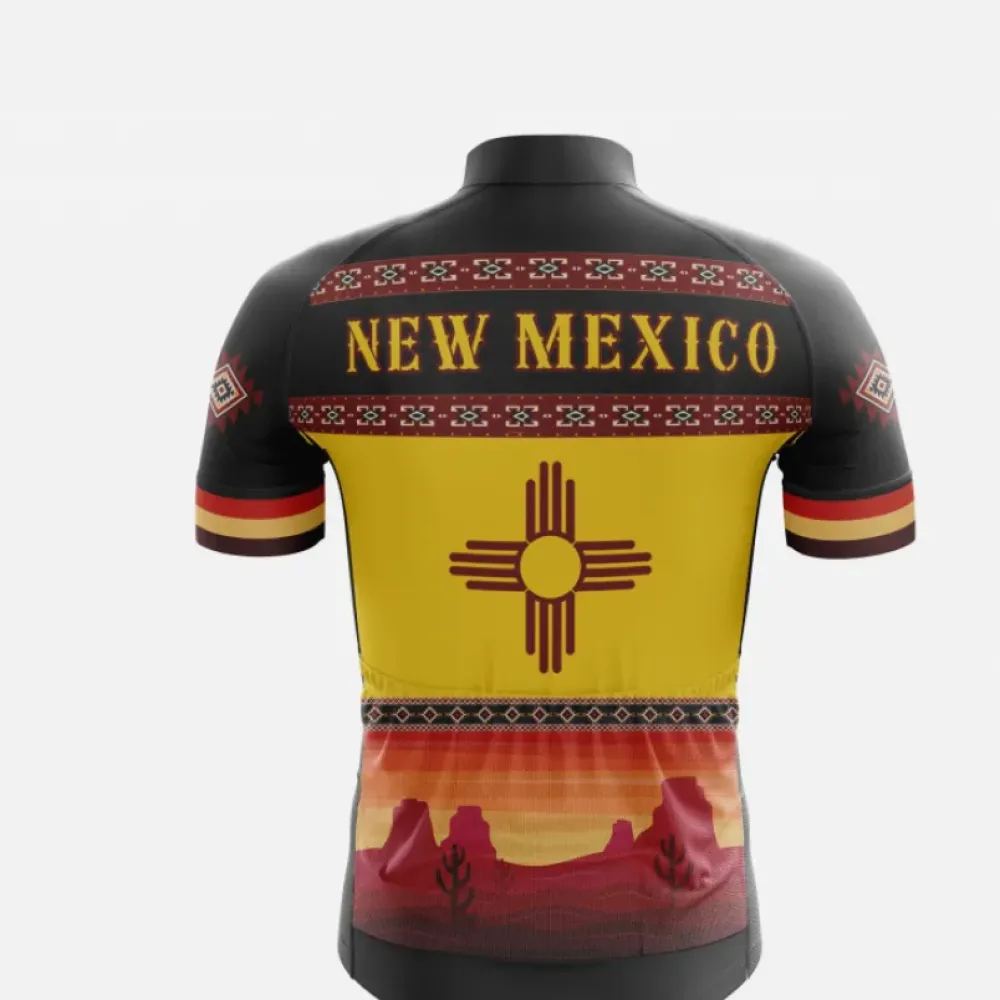 New Mexico Cycling Jersey Black/Yellow/Red
