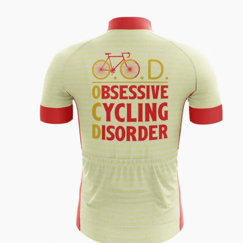 Obsessive Cycling Disorder Men's Jersey Yellow/Red