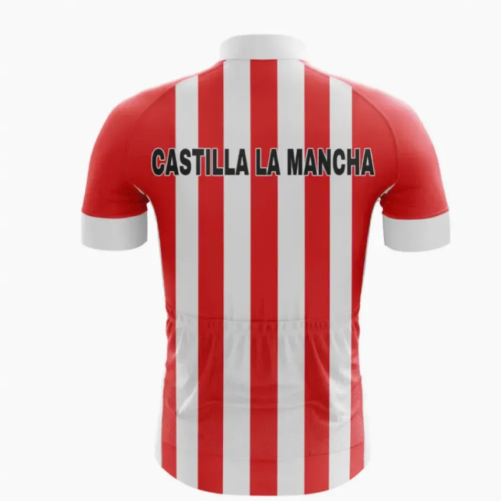 Castilla La Mancha Cycling Jersey Red/White