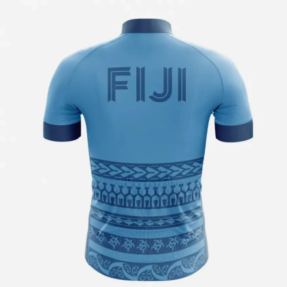 Fiji Cycling Jersey Blue/Black