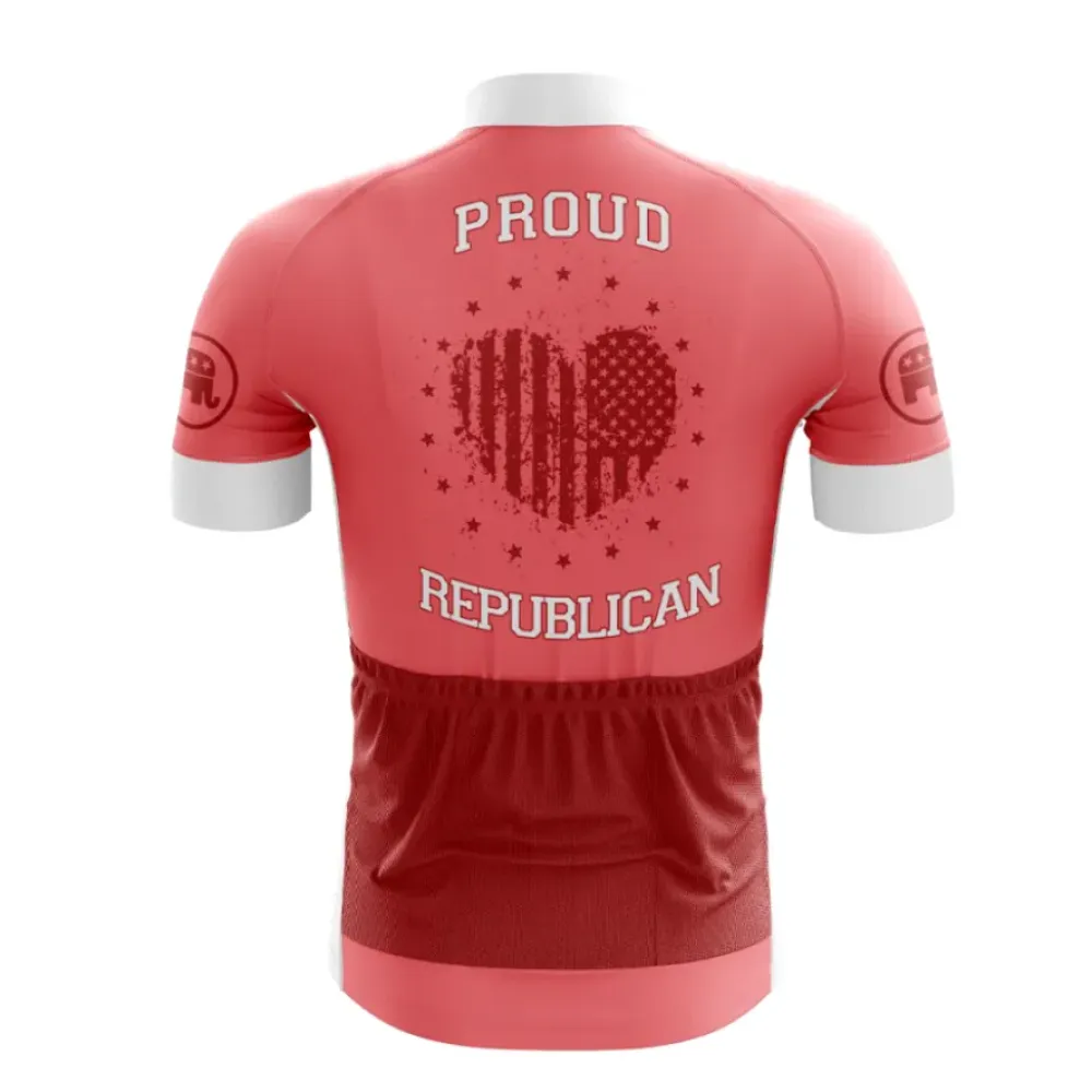 Proud Republican Cycling Jersey Red/White