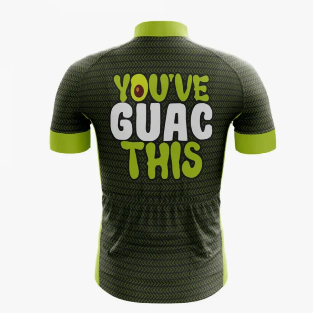 Fun Guacamole Cycling Jersey Vibrant Green/Black