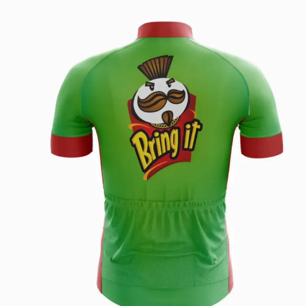 Bring It Cycling Jersey Green/Red