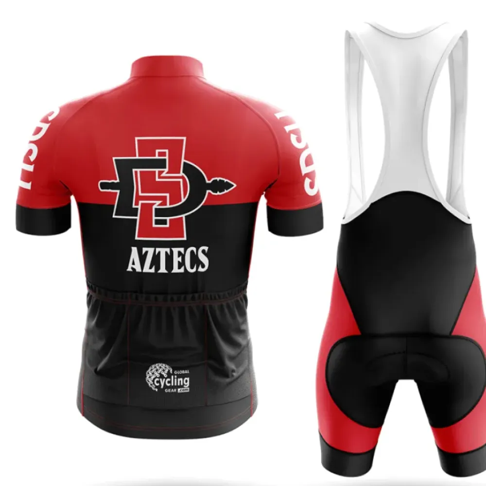 San Diego State University Cycling Jersey Version 2 Red/Black/White