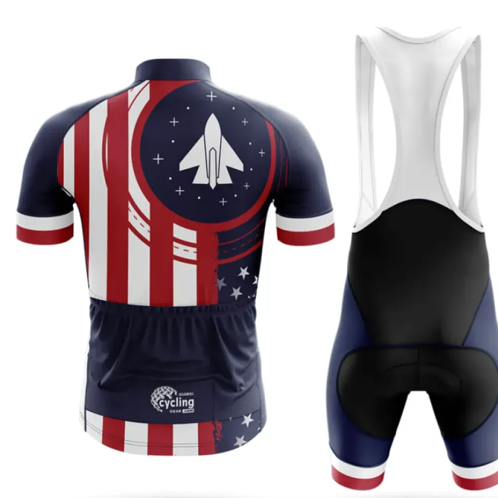 American Air Force Cycling Kit Full Set Navy/Red/White