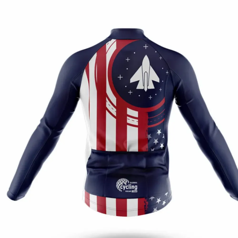 American Air Force Cycling Kit Full Set Navy/Red/White