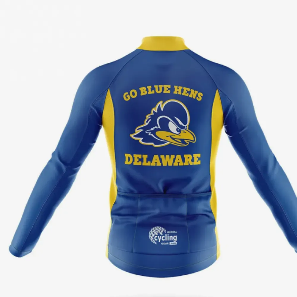 Delaware Cycling Jersey Go Blue Hens Navy/Yellow/Gold