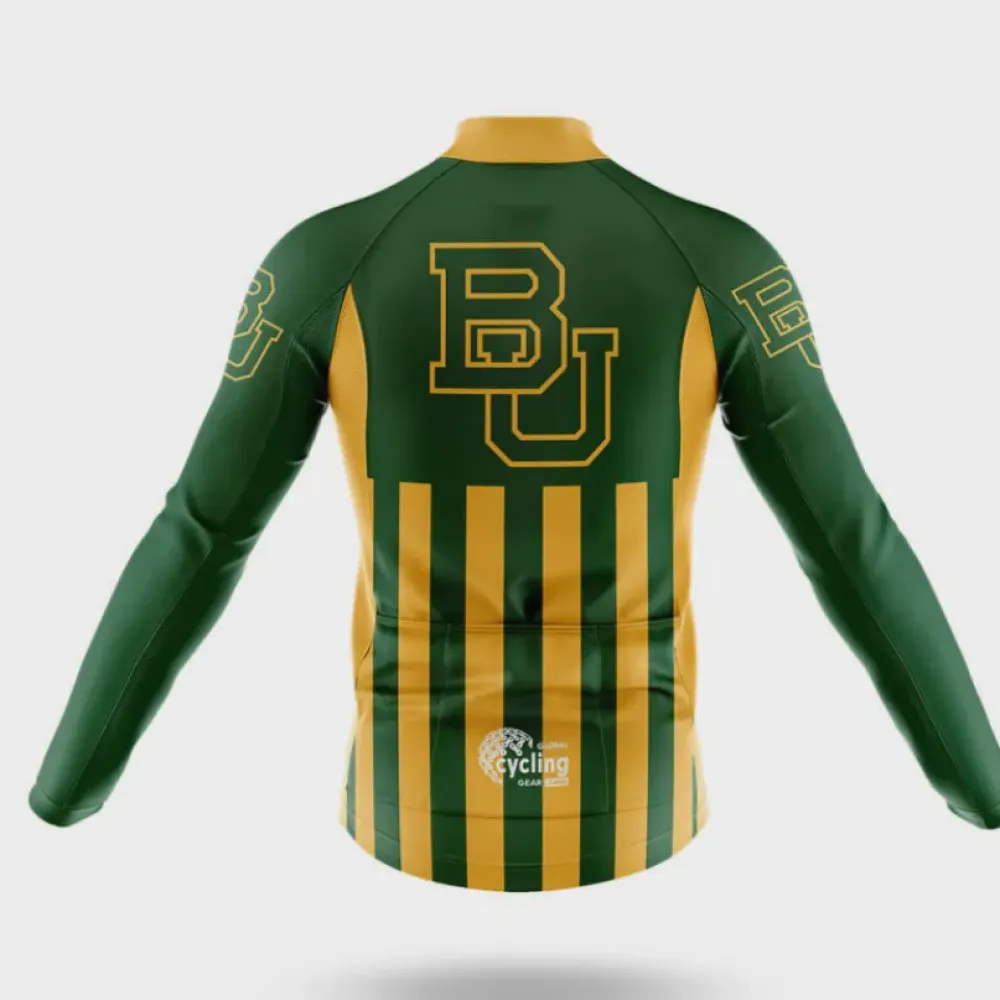 Baylor University USA Cycling Jersey Green/Yellow/Black