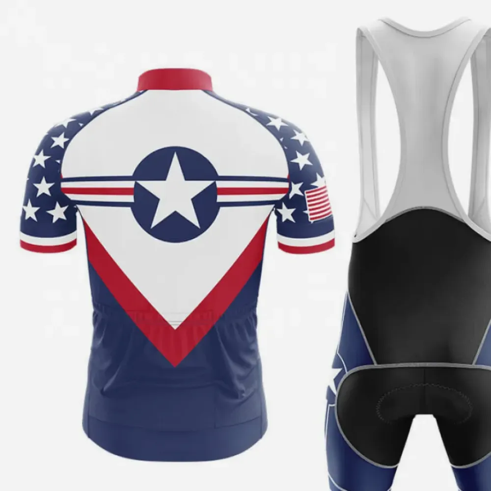 U.S Military Cycling Jersey Navy/Red/White