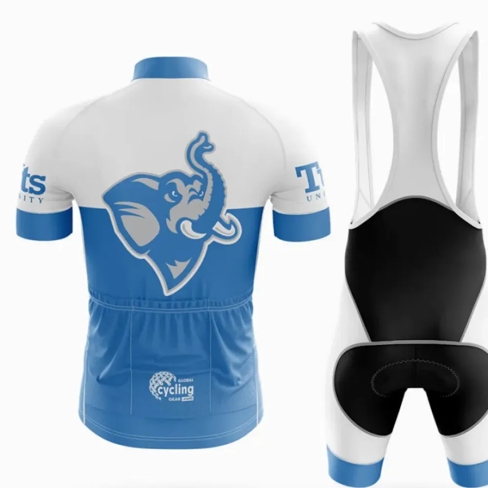 Tufts University Cycling Kit Full Set Ver.2 Elephant Logo Blue/White/Black