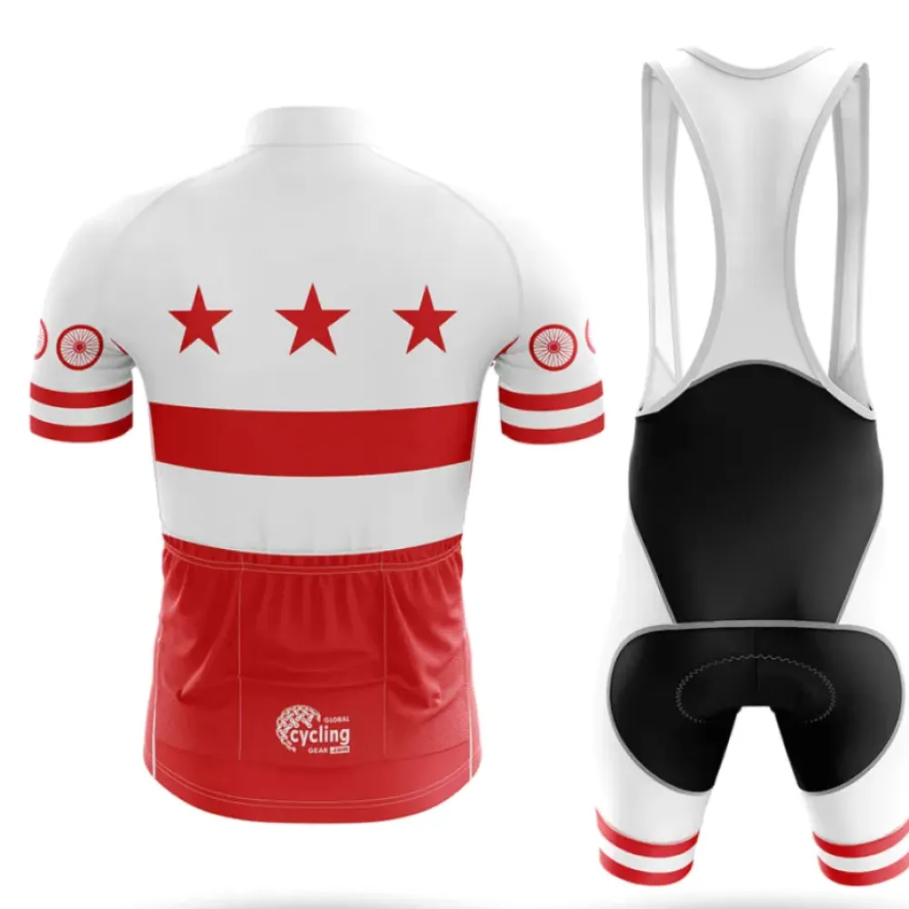 DC Flag Cycling Kit Full Set Stars and Stripes Red/White/Black