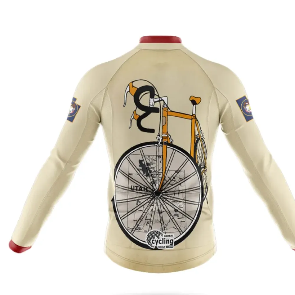 Utah Riding Club Long Sleeve Cream/Red/Gold