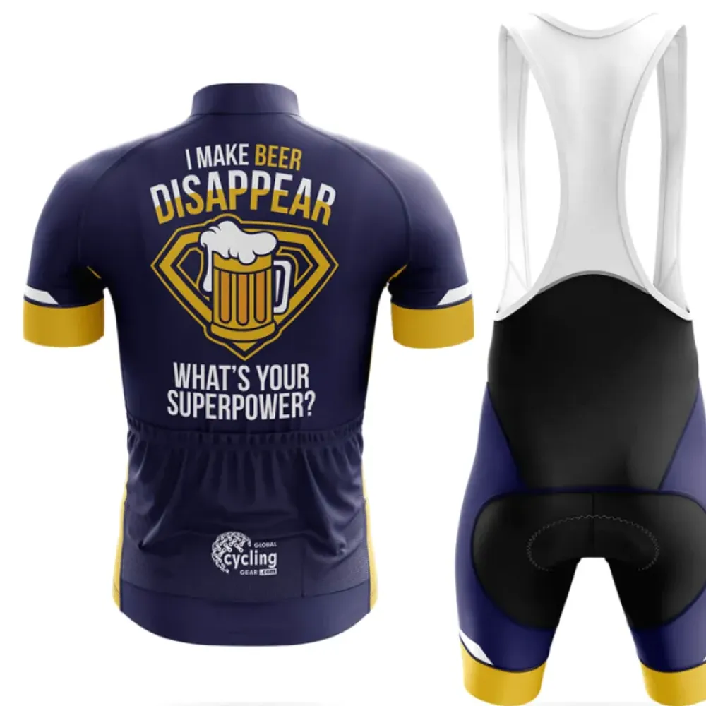Cycling Kit Beer Disappear Navy/Yellow/White