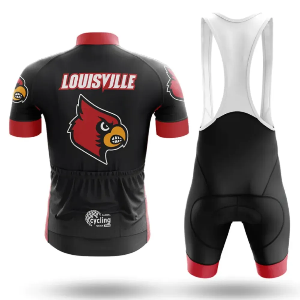 Louisville Cardinals Cycling Jersey Black/Red/White