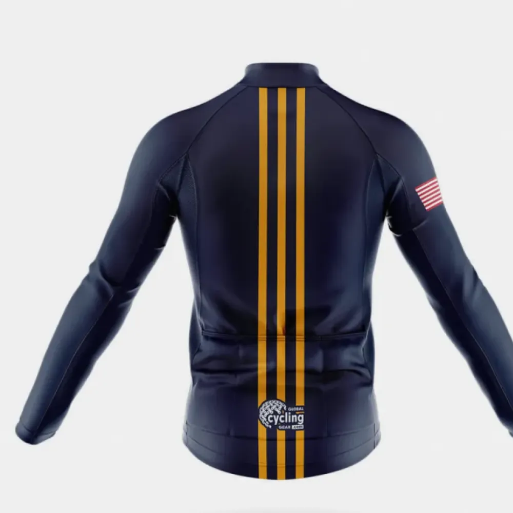 Navy Vintage Cycling Kit Navy/Yellow/White