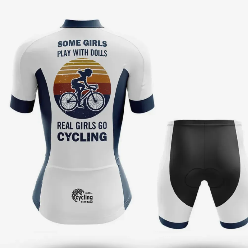 Real Girls Go Cycling V4 Cycling Kit White/Black/Navy