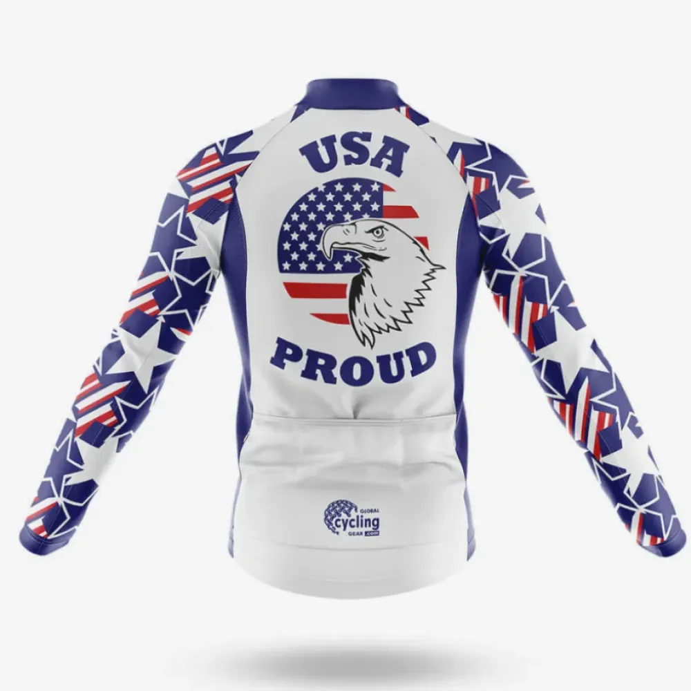 USA Proud Cycling Bibs Comfortable Blue/White/Purple