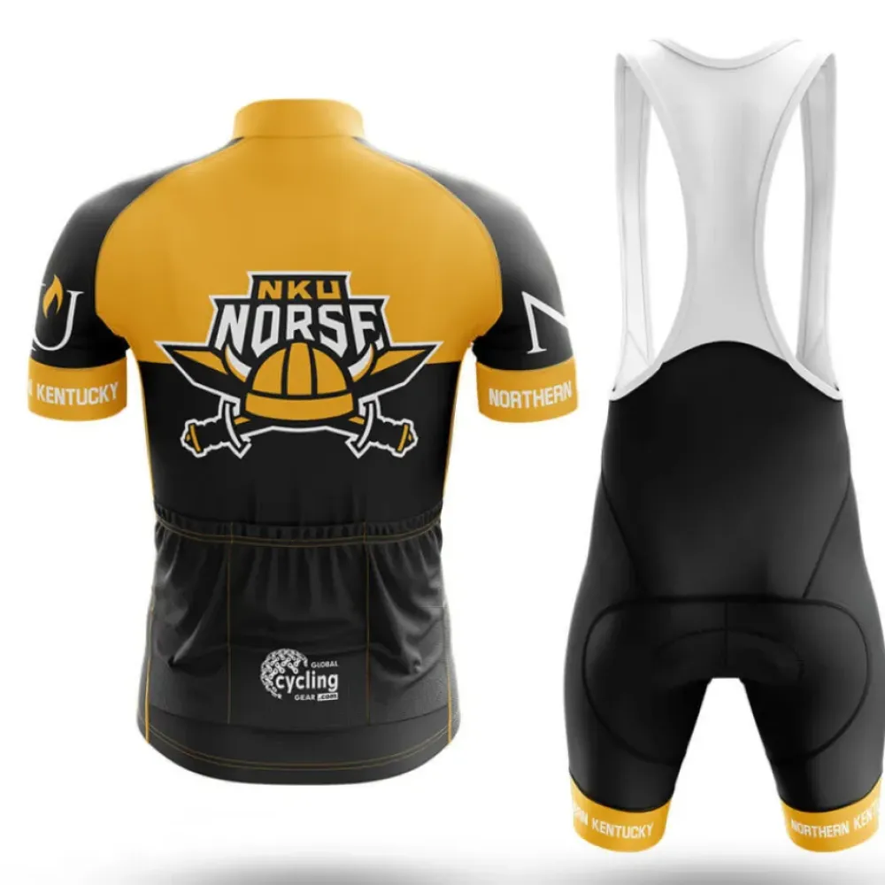 Northern Kentucky University Cycling Bibs Ver.2 Comfortable Black/Yellow/White