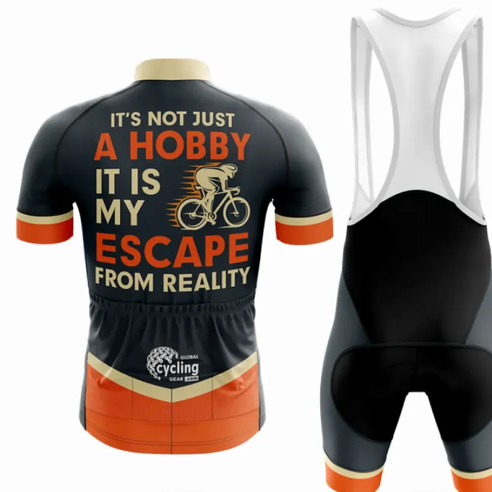 Escape From Reality Cycling Jersey My Escape Orange/Black/Gold