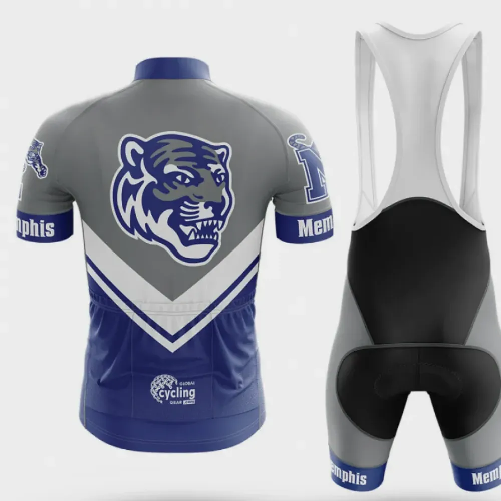 Memphis Cycling Bibs University Gray/Blue/White