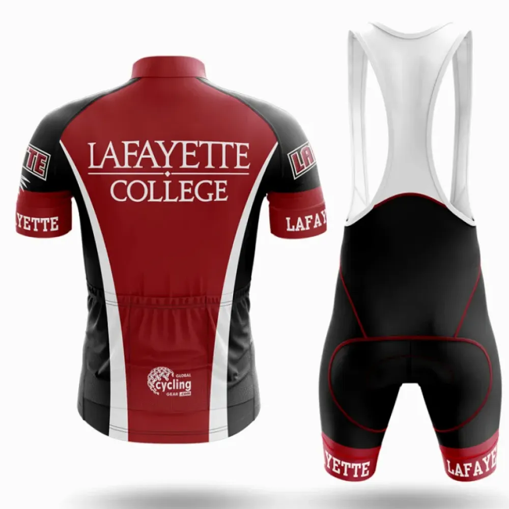 Lafayette College Cycling Bibs Comfortable Black/Red/White
