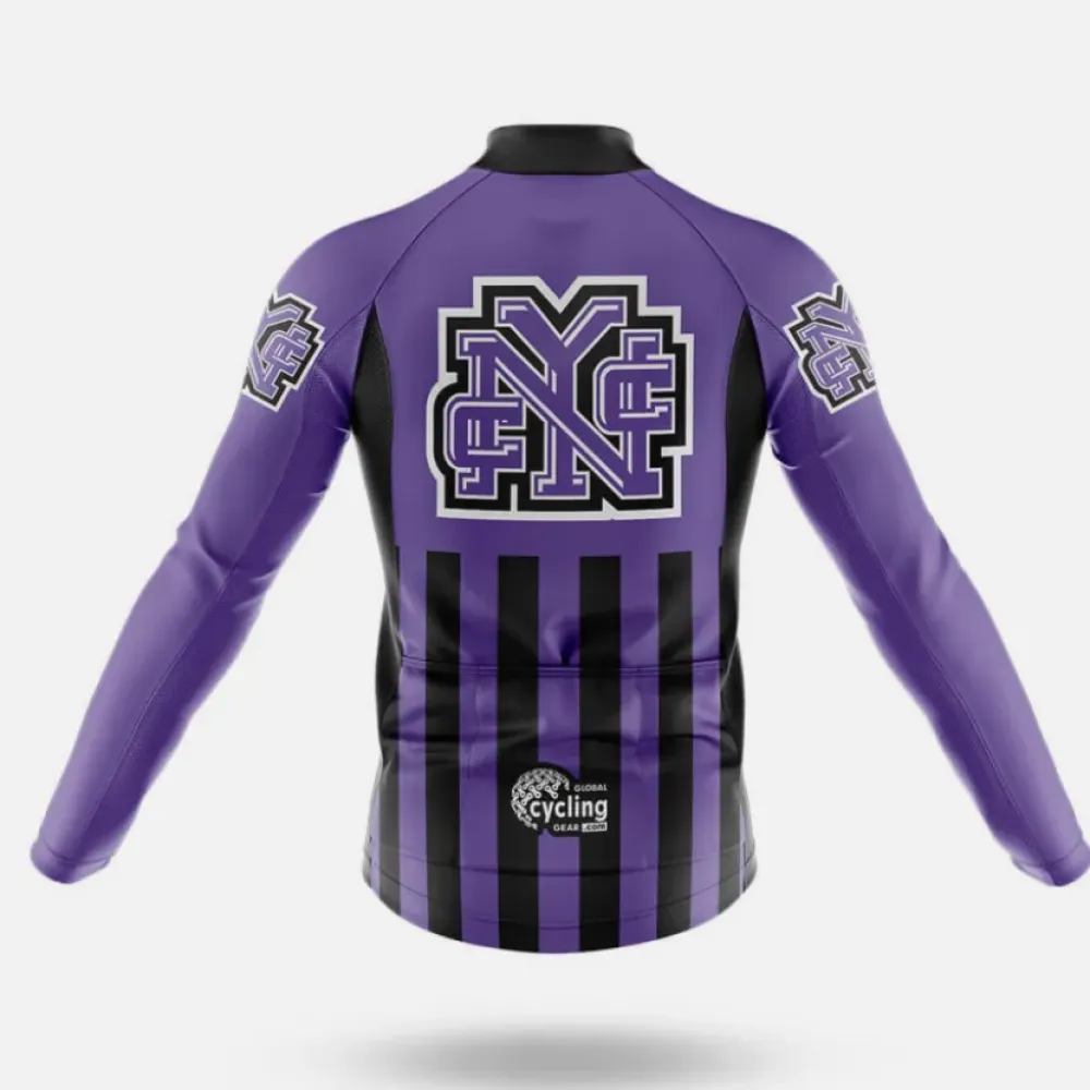 City College of New York USA Cycling Kit Full Set Purple/Black/White