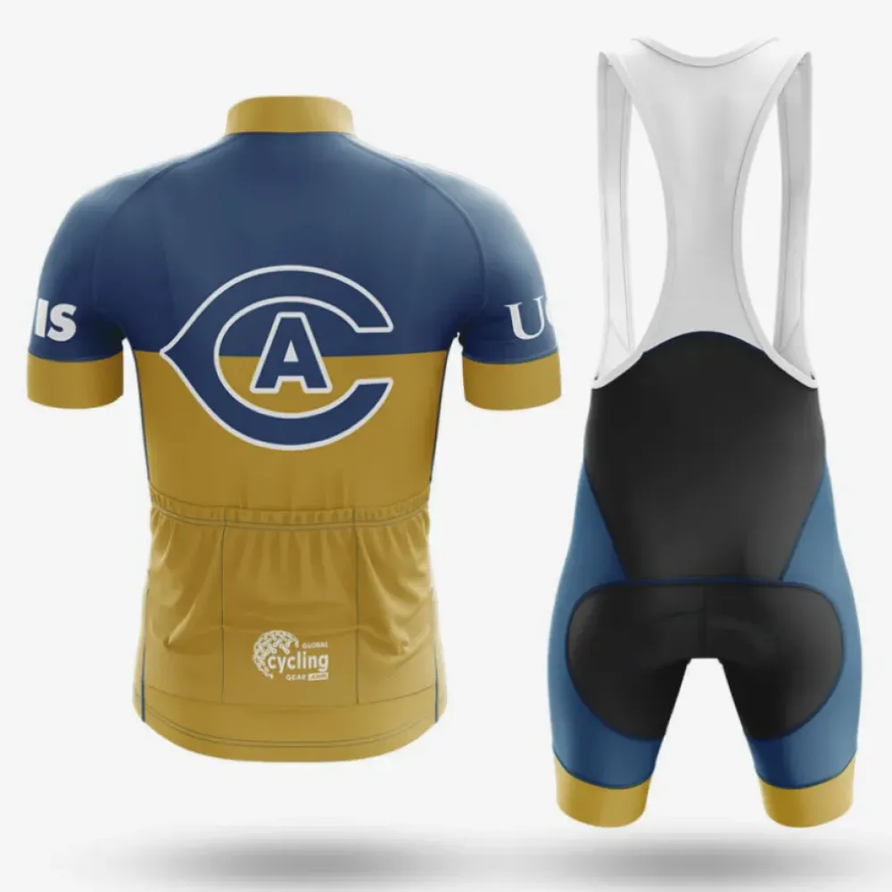 University of California Davis Cycling Kit Full Set Navy/Gold/White