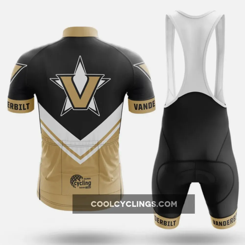 Vanderbilt University Cycling Bibs Ver.3 Breathable Black/Gold/White