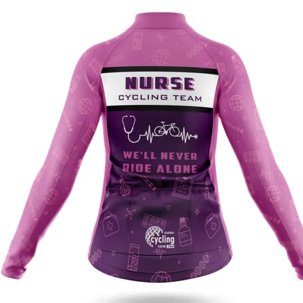 Nurse Cycling Team Unique Design Purple/Pink/White