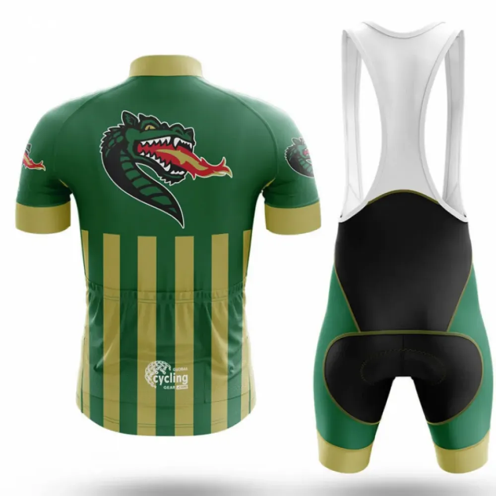 University of Alabama Birmingham USA Long Sleeve Cycling Jersey Green/Yellow/White