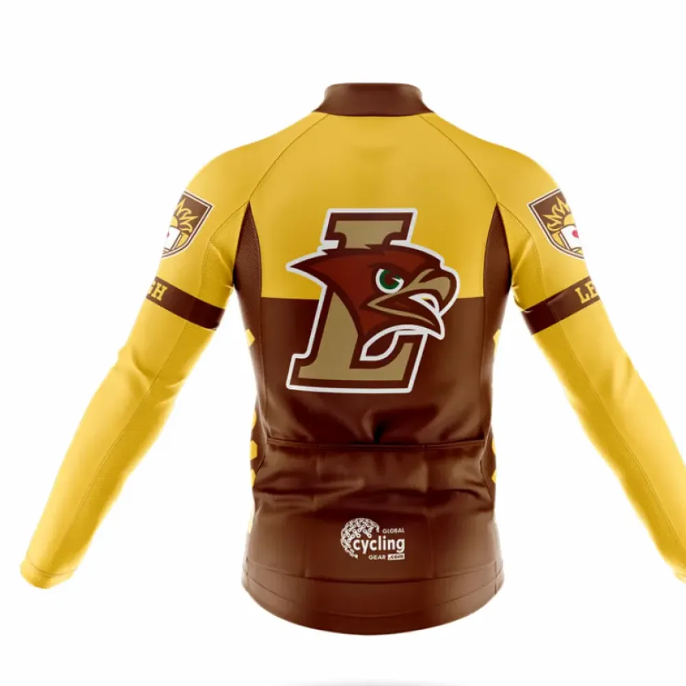 Lehigh University Cycling Jersey Eagle Brown/Gold/Yellow