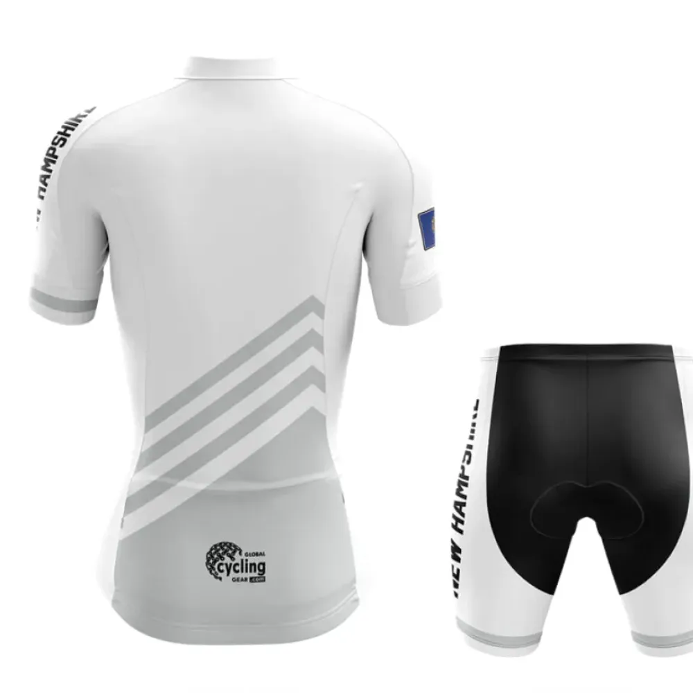 New Hampshire S4 Cycling Shorts White/Black/Blue