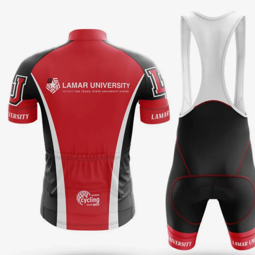 Lamar University Cycling Kit Full Set Red/Black/White
